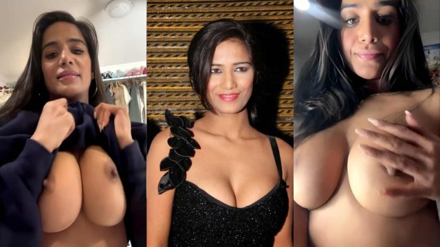 Poonam Pandey Blue To Sexy Nude Premium Boob and Pussy Show Part 1