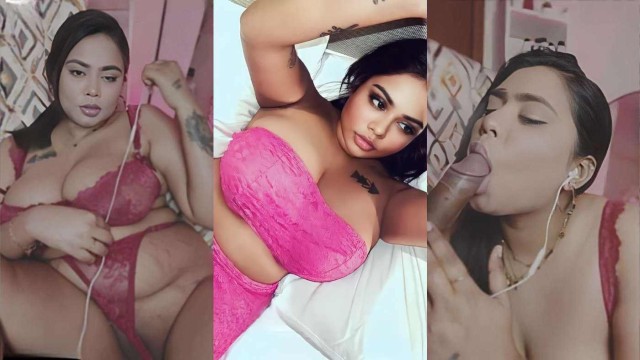 Big Boobs Model Oasi Das Nude Show in Pink Bra Panty And Blowjob